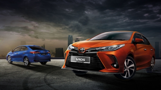 Toyota Vios sedan received sports restyling